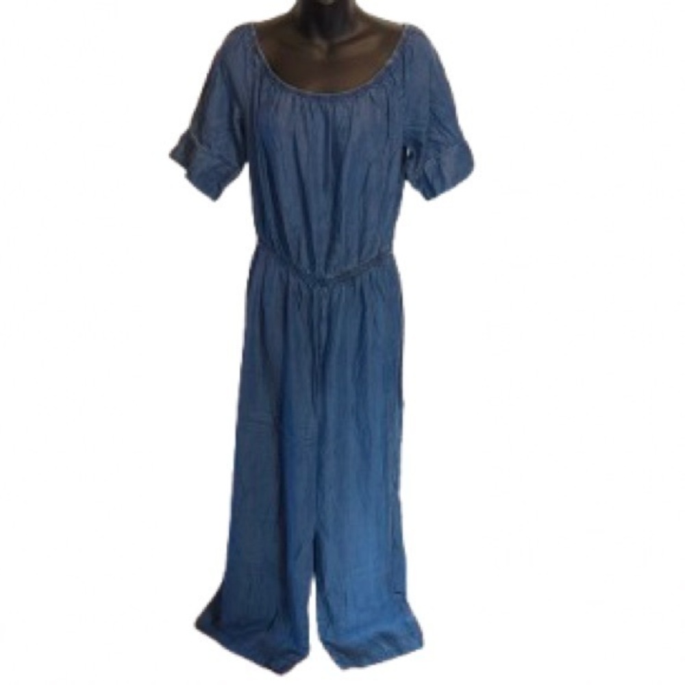 Tacera Denim Blue Jumpsuit size L